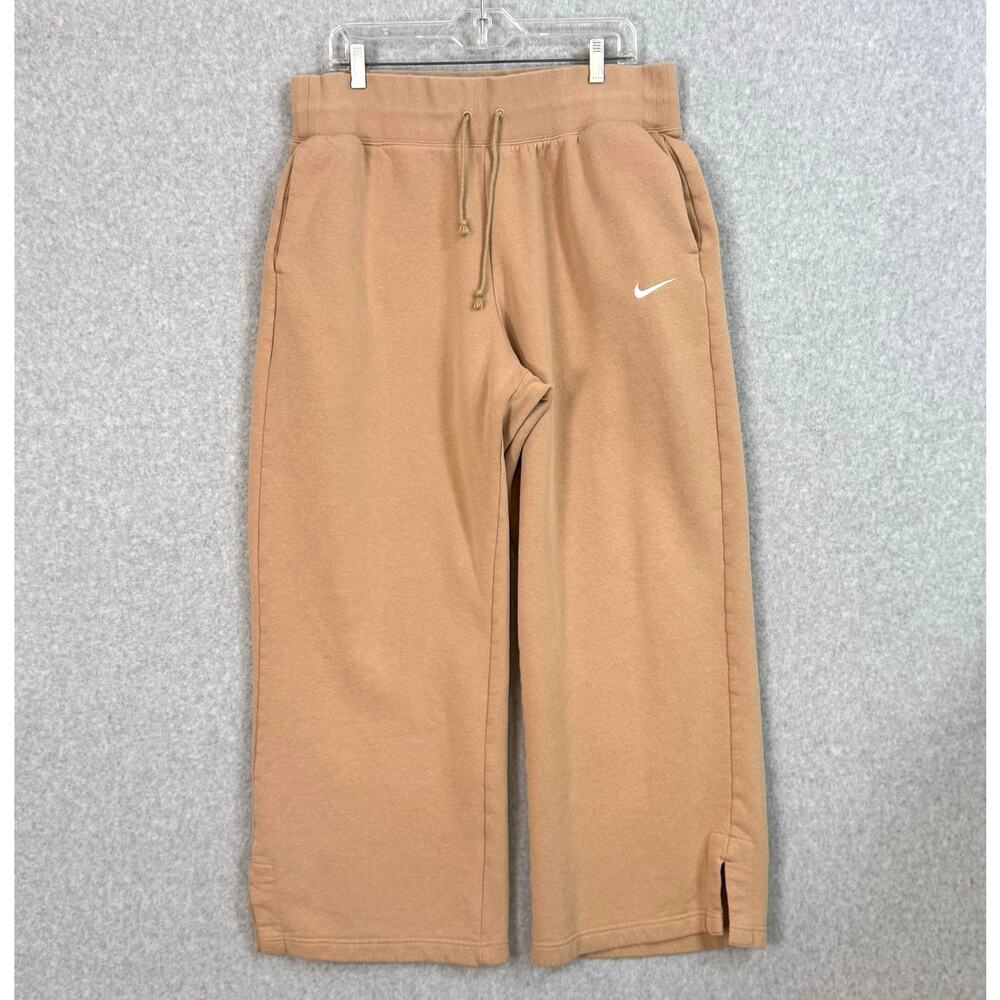 Nike Phoenix High Waist Wide Leg Fleece Pants Size XL Athleisure Sportswear